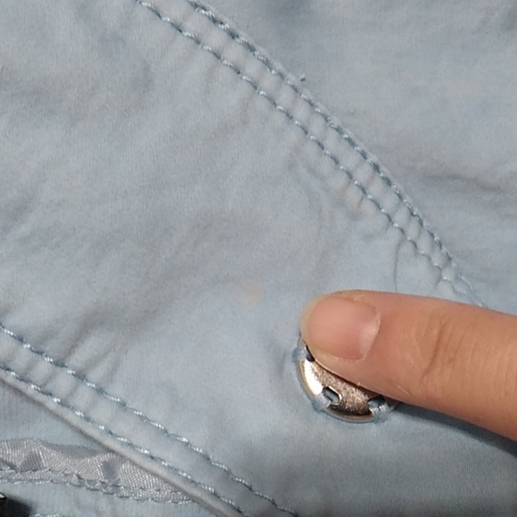 SALE! Worth New York Tiffany Blue Long Belted Jacket Sz.L Gently Worn - Picture 12 of 14